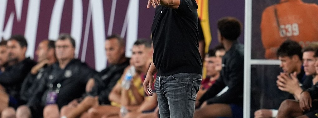 Hansi Flick will beim FC Barcelona auch mit jungen Spielern den Weg vorgeben. - &copy; Scott Coleman/ZUMA Press Wire/dpa