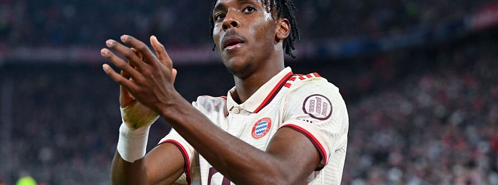 Vorm Abschied: Mathys Tel nach dem Spiel gegen Bratislava. - © Sven Hoppe/dpa