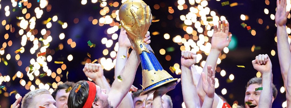 Die D&auml;nen um Mikkel Hansen wurden 2023 Weltmeister. - &copy; Jan Woitas/dpa