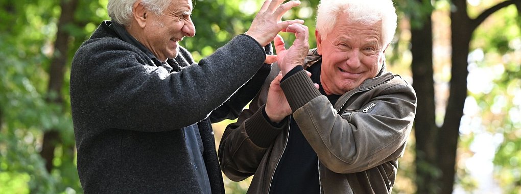 Die Schauspieler Udo Wachtveitl (l)(Kommissar Franz Leitmayr) und Miroslav Nemec (Kommissar Ivo Batic) (Archivbild). - &copy; Peter Kneffel/dpa