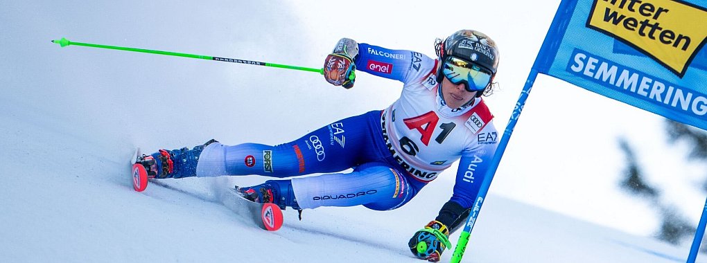 Federica Brignone hat in Semmering den Riesenslalom gewonnen. - © Georg Hochmuth/APA/dpa