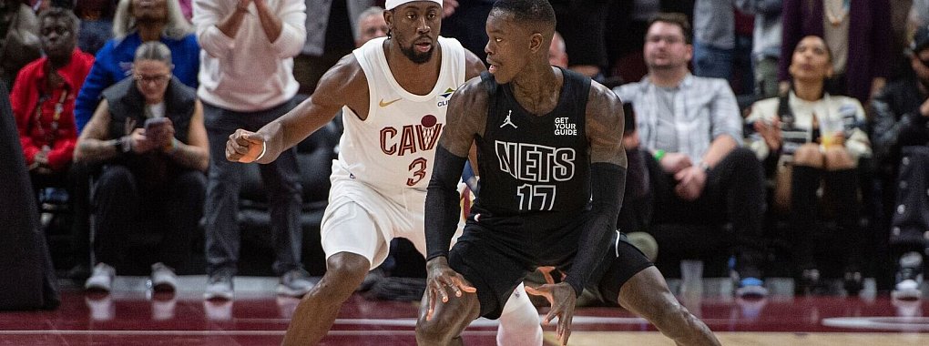 Die Nets um Dennis Schröder hatten Cleveland am Rand der ersten Saisonniederlage. - © Phil Long/AP/dpa