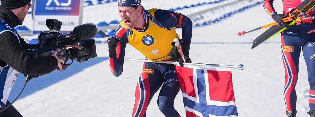 Sturla Holm Laegreid gewinnt den Gesamtweltcup. - © Terje Pedersen/NTB/AP/dpa