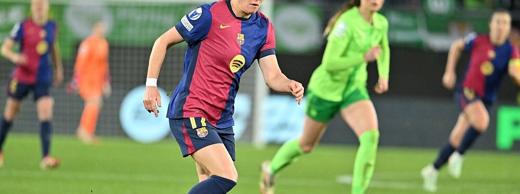 Mit Barcelona im Champions-League-Finale: Ewa Pajor (li.). - © Swen Pförtner/dpa