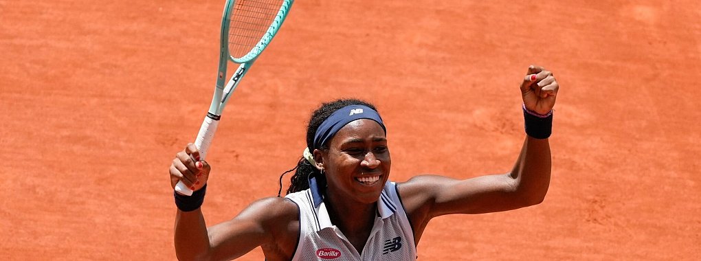 Coco Gauff feiert ihren Einzug ins Halbfinale der French Open. - &copy; Thibault Camus/AP