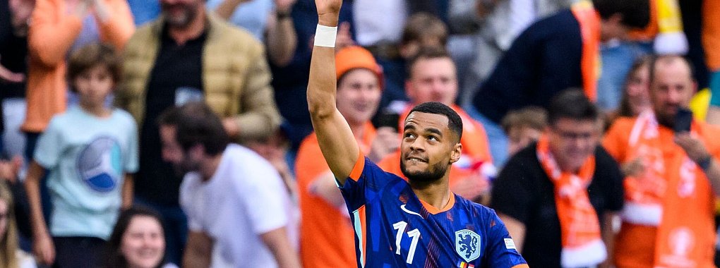 Cody Gakpo will mit den Holl&auml;ndern ins EM-Halbfinale einziehen. - &copy; Tom Weller/dpa