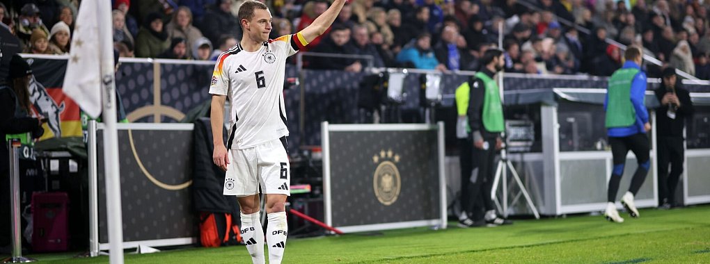 Joshua Kimmich gibt bei der Nationalmannschaft die Richtung vor. - © Philipp von Ditfurth/dpa