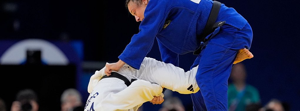 F&uuml;r Judoka Katharina Menz war in der Klasse bis 48 Kilogramm fr&uuml;h Schluss. - &copy; Eugene Hoshiko/AP/dpa