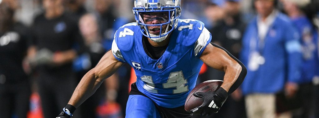 Amon-Ra St. Brown erlebte keinen zufriedenstellenden Saisonauftakt mit den Detroit Lions. - © David Dermer/AP/dpa