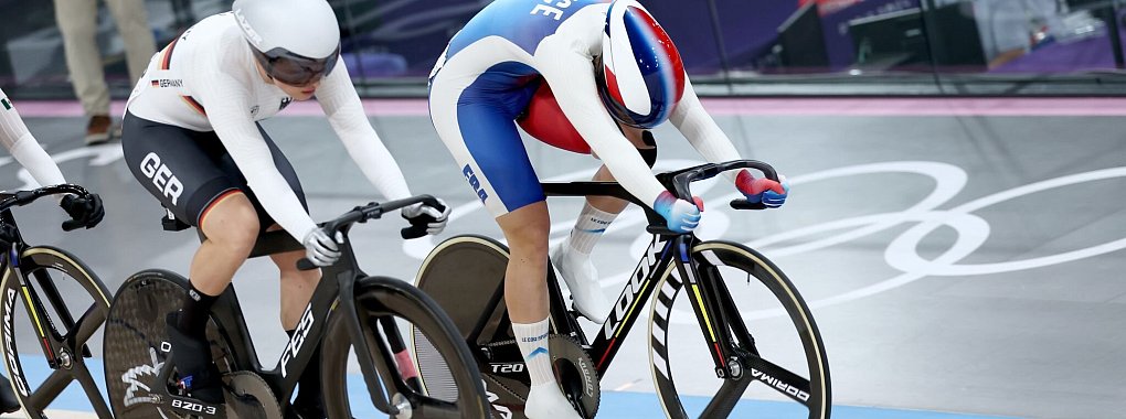 Emma Hinze verpasst eine Medaille im Keirin. - &copy; Jan Woitas/dpa