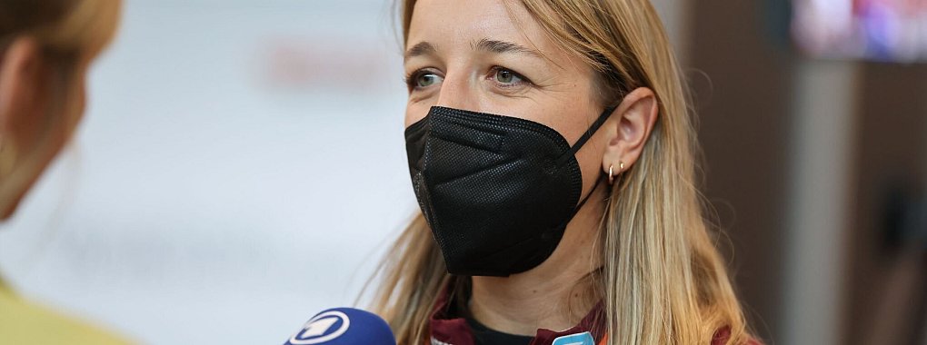 Franziska Preuß ist in Finnland dabei. - © Daniel Löb/dpa