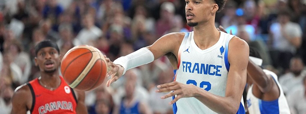 Frankreichs Megatalent Victor Wembanyama entt&auml;uschte. - &copy; Marcus Brandt/dpa