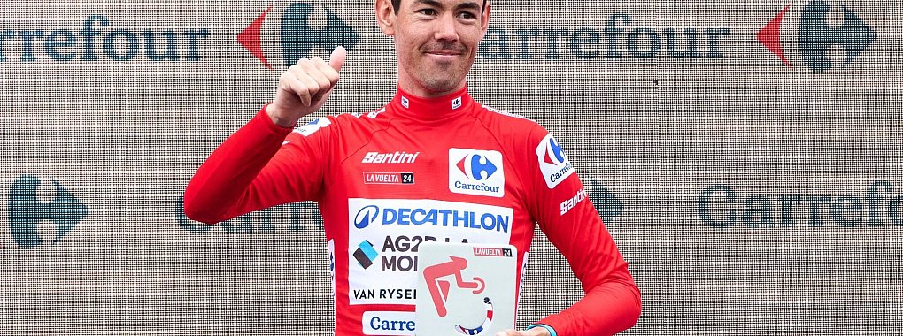 Ben O\\\'Connor hat sich sein 13. Rotes Trikot abgeholt. - © César Ortiz/EUROPA PRESS/dpa