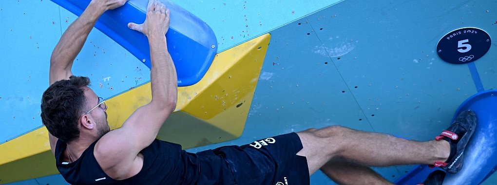 F&uuml;r Yannick Floh&eacute; lief der Start in den Kletter-Wettkampf nicht wie erw&uuml;nscht. - &copy; Sina Schuldt/dpa