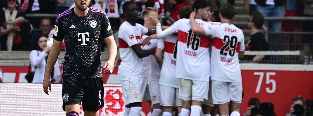 Harry Kane und die Bayern fahren mit einer Niederlage aus Stuttgart nach Hause. - &copy; Bernd Wei&szlig;brod/dpa