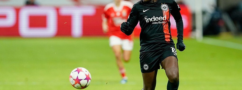 Nicole Anyomi spielt weiter f&uuml;r die Frankfurter Eintracht. - &copy; Uwe Anspach/dpa