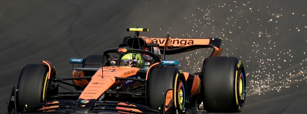 Lando Norris leistete sich einen folgenschweren Patzer in der Sprint-Qualifikation. - © Andy Wong/AP/dpa