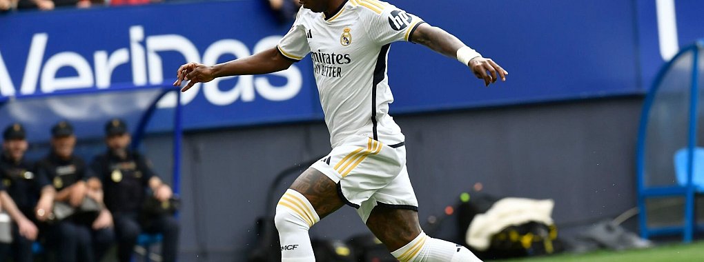 Vinícius Júnior traf doppelt für Real Madrid. - © Alvaro Barrientos/AP/dpa