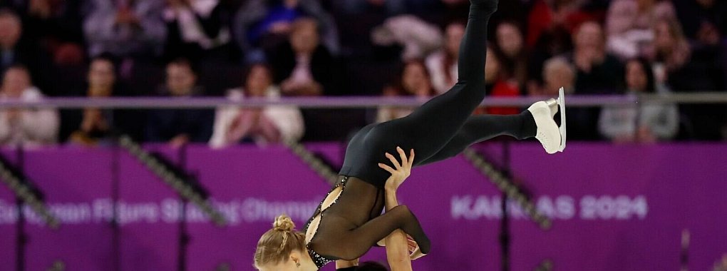 Minerva Fabienne Hase und Nikita Wolodin mussten sich nach einer verpatzten K&uuml;r mit Platz f&uuml;nf zufrieden geben. - &copy; Mindaugas Kulbis/AP