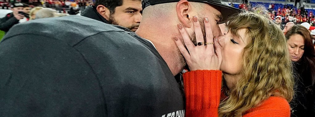 Travis Kelce unter Druck - Taylor Swift hat vorgelegt. - © Julio Cortez/AP/dpa
