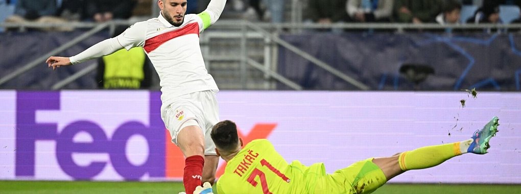 Deniz Undav war nicht mit allem zufrieden, was das VfB in Bratislava bot. - © Marijan Murat/dpa