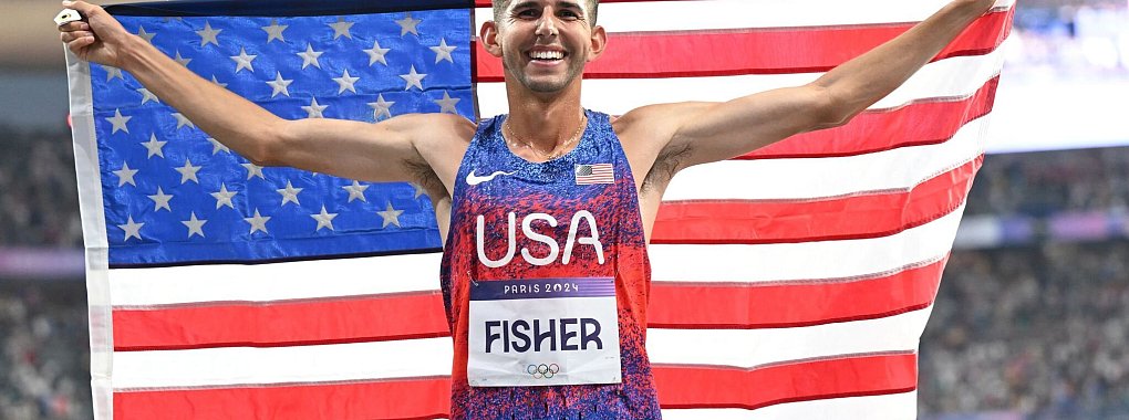 Grant Fisher wurde bei den Sommerspielen in Paris Dritter über die 10.000 Meter. - © Sven Hoppe/dpa