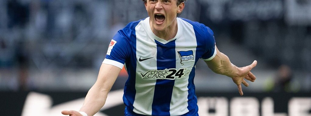 Er war wieder einer der Antreiber der Hertha. - © Soeren Stache/dpa