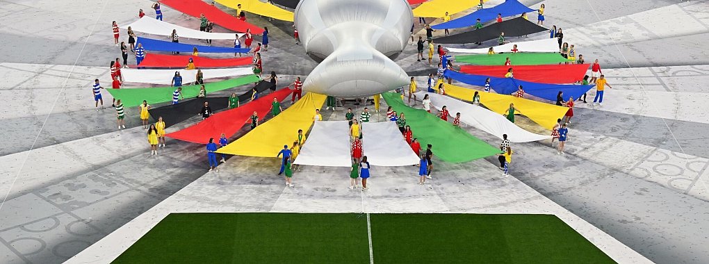 Die EM in Deutschland ist er&ouml;ffnet. - &copy; Peter Kneffel/dpa