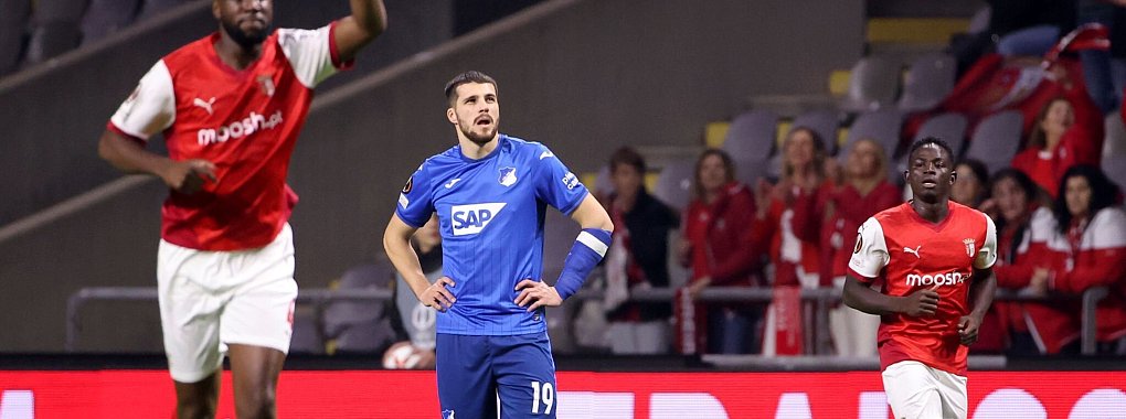 Hoffenheim und David Jurasek: machtlos in Braga - © Luis Vieira/AP