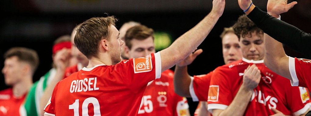 Die D&auml;nen um Mathias Gidsel wollen den EM-Titel. - &copy; Claus Bergmann/dpa