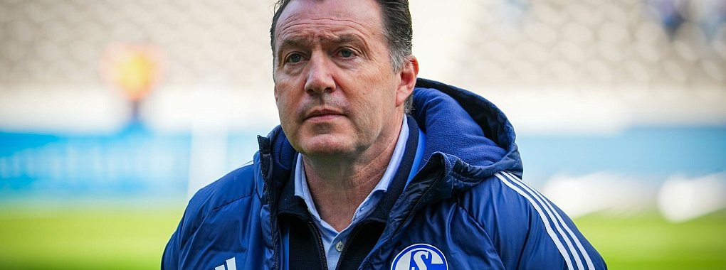 Schalke-Sportdirektor Marc Wilmots stellt sich vor seinen Trainer. - &copy; Soeren Stache/dpa