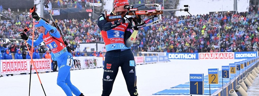 Denise Herrmann-Wick fehlte heute nicht nur auf der Loipe, sondern auch am Schie&szlig;stand, die Energie. - &copy; Martin Schutt/dpa