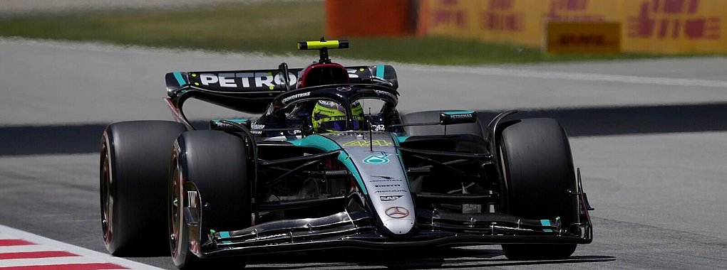 Lewis Hamilton fuhr am ersten Trainingstag in Barcelona die schnellste Runde. - © Hasan Bratic/dpa