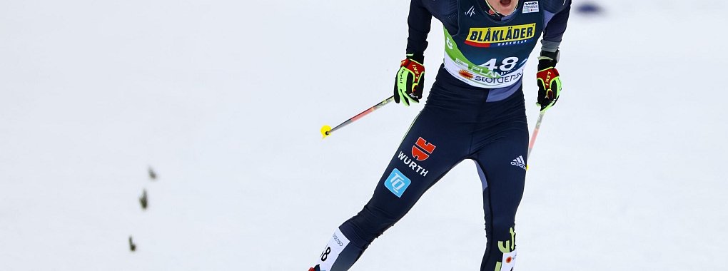 Tour de Ski: Im Sprint-Viertelfinale von Val di Fiemme war Schluss für Victoria Carl. - © Daniel Karmann/dpa