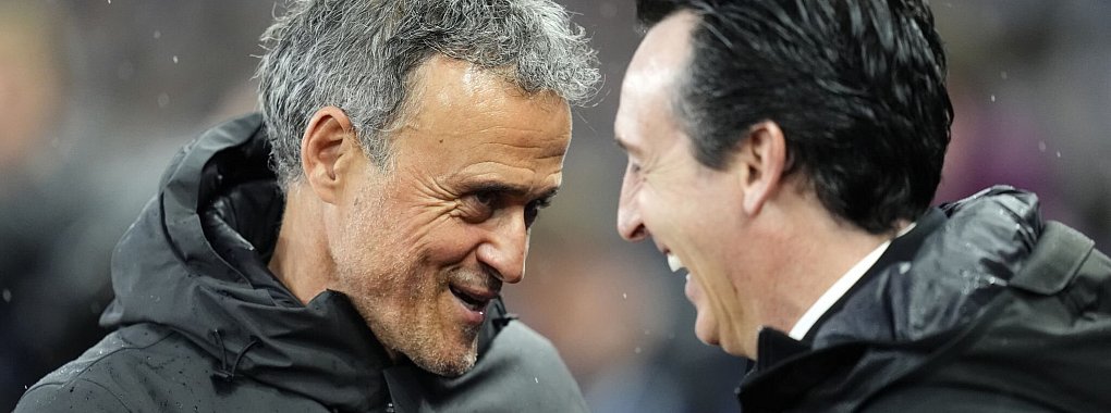 Luis Enrique (links) setzte sich am Ende gegen Unai Emery durch - © Nick Potts/PA Wire/dpa
