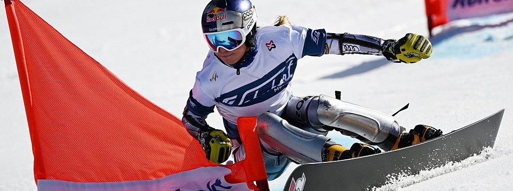 Die tschechische Allrounderin Ester Ledecka meldet sich eindrucksvoll im Snowboard-Weltcup zur&uuml;ck. - &copy; Angelika Warmuth/dpa