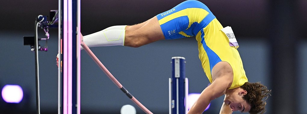 Armand Duplantis hält den Istaf Indoor-Rekord mit 6,06 Metern. - © Sven Hoppe/dpa