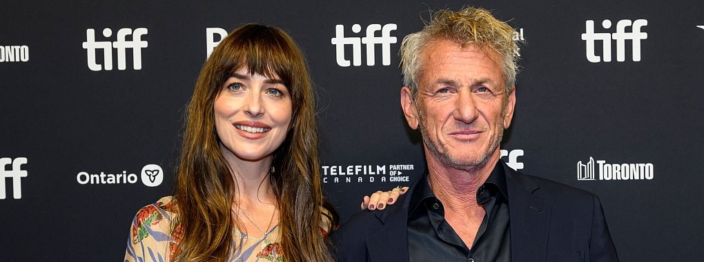 Dakota Johnson und Sean Penn stellen &laquo;Daddio&raquo; beim Filmfestival in Toronto vor. - &copy; Christopher Katsarov/The Canadian Press via AP/dpa