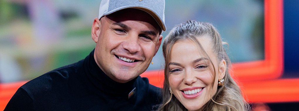 Pietro Lombardi und seine Verlobte Laura Maria Rypa. - © Rolf Vennenbernd/dpa