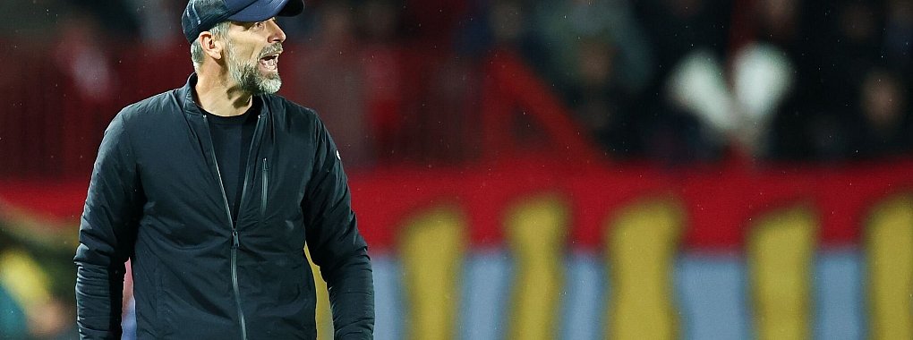 Kann sich Live-Bilder aus der Kabine vorstellen, aber nur vor dem Spiel: Marco Rose. - &copy; Jan Woitas/dpa