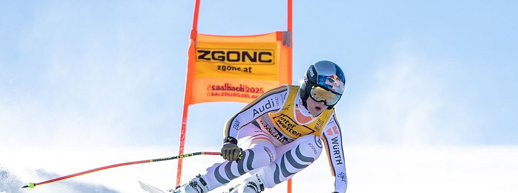 Emma Aicher zeigte bei der Ski-WM in Österreich bisher starke Leistungen. - © Expa/Johann Groder/APA/dpa