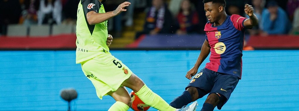 Barcelona greift gegen Mallorca früh an. - © Joan Monfort/AP/dpa