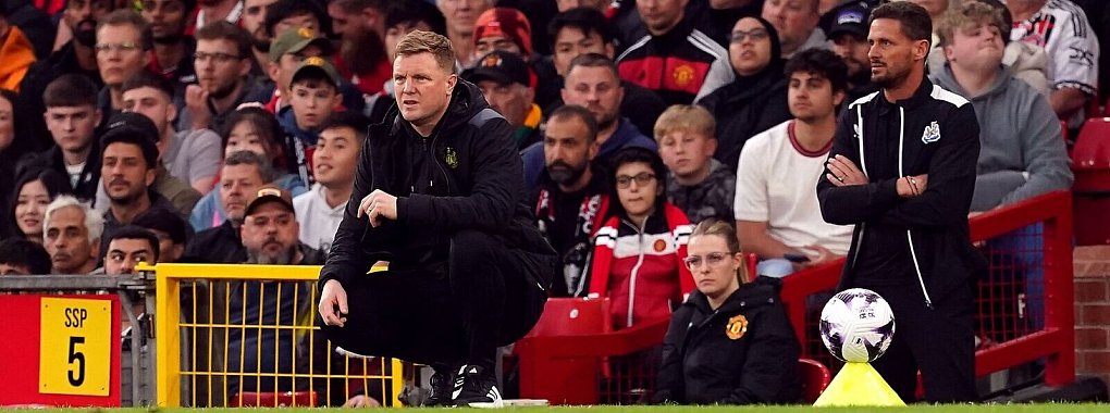 Newcastle-Trainer Eddie Howe schwärmt vom neuen England-Coach Thomas Tuchel. - © Martin Rickett/PA Wire/dpa