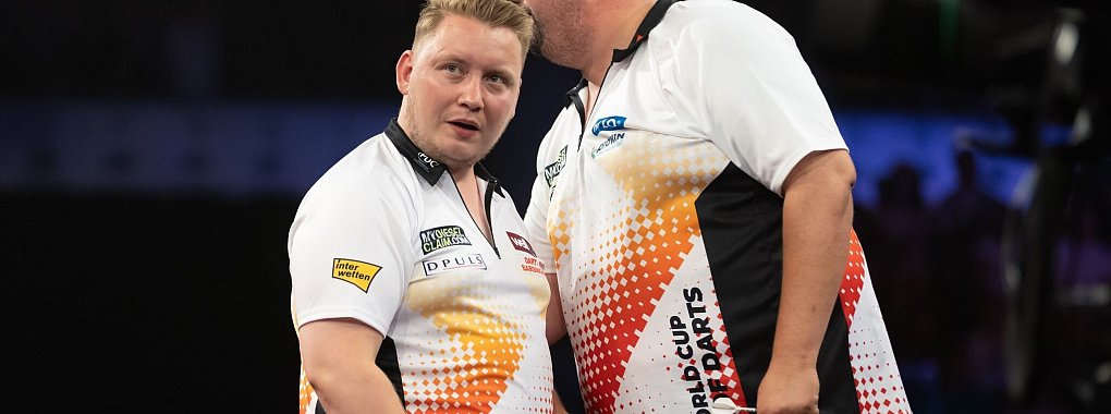 Martin Schindler (l) und Gabriel Clemens schieden bei der Team-WM im Achtelfinale aus. - &copy; J&uuml;rgen Kessler/dpa/Archivbild