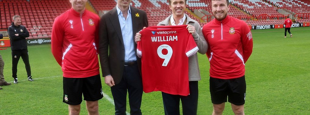 Prinz William zu Gast beim AFC Wrexham. - © Chris Jackson/Pool Getty/AP/dpa