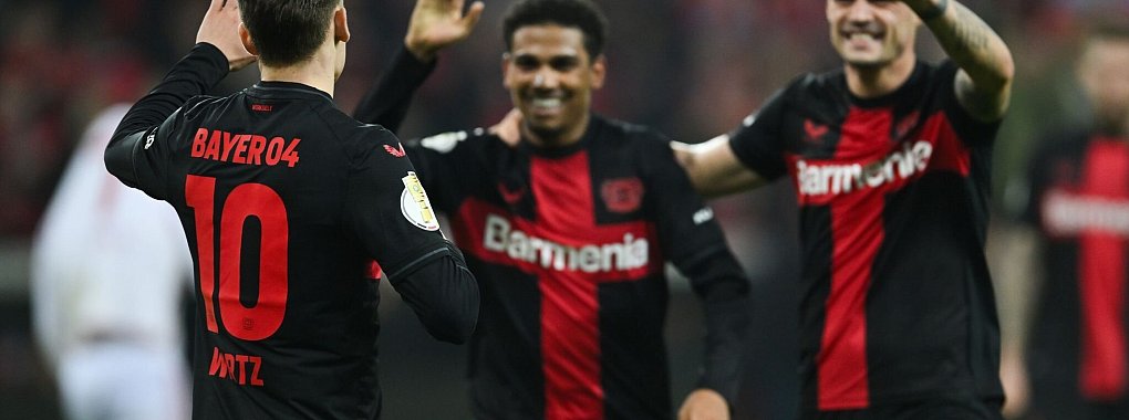 Leverkusen gewann das Halbfinale gegen die Fortuna souver&auml;n mit 4:0. - &copy; Marius Becker/dpa