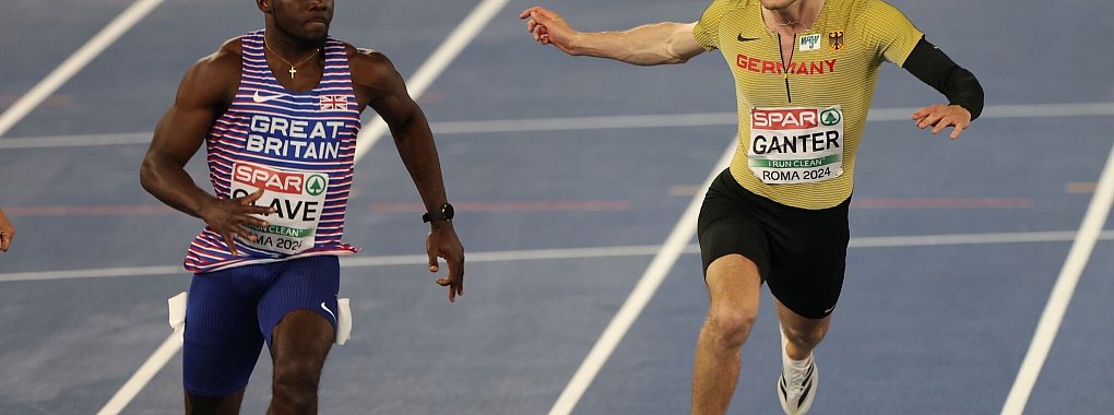 Robin Ganter (r) muss auf die Staffel bei der Leichathletik-EM verzichten. - &copy; Oliver Weiken/dpa