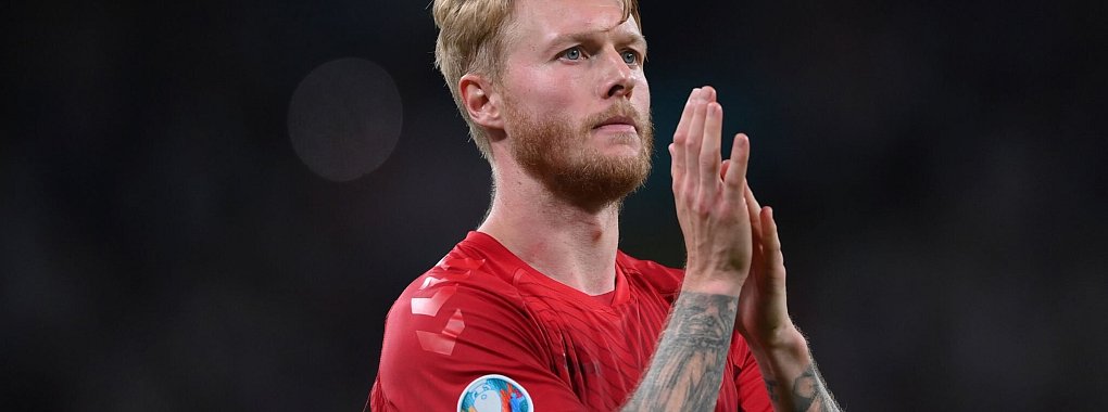 Beendet seine Fußball-Karriere: Dänemarks langjähriger Nationalspieler Simon Kjaer. - © Laurence Griffiths/Pool Getty/AP/dpa
