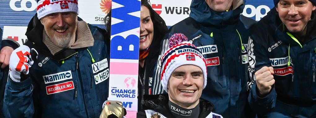 Da jubelten sie noch: Norwegens Springer müssen den Betrug erklären. - © Hendrik Schmidt/dpa