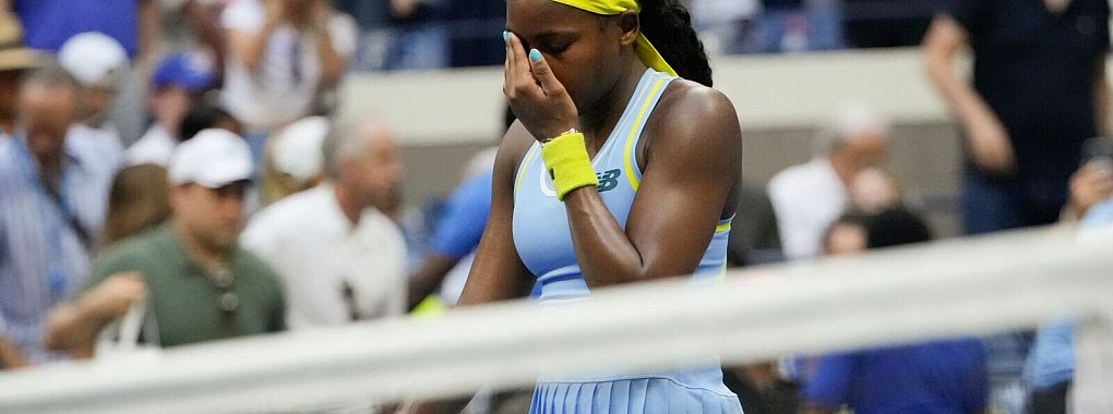 Coco Gauff verabschiedet sich entt&auml;uscht von den US Open. - &copy; Pamela Smith/AP/dpa